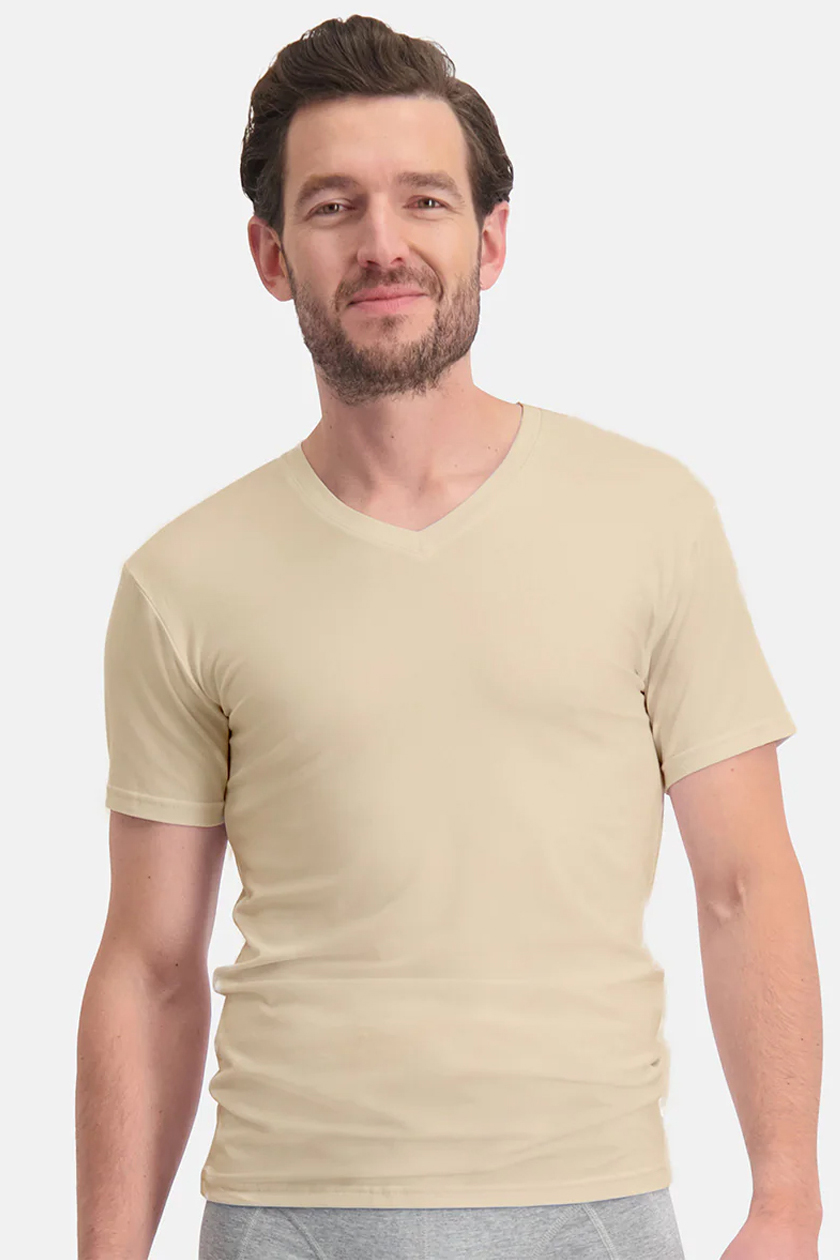 Bamboo basics T-shirts Velo 2-pack khaki